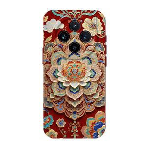彩色藻井适用vivox300pro手机壳x200mini高级感x100s新款ultra中国风x90硅胶80新中式70挂绳60古风50防摔软套