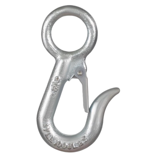 弹簧钩750/1000磅起重细筋钩大开口钩环眼钩滑车钩索具钩吊钩钩子