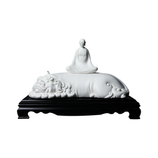 东方泥土《谛听地藏菩萨》雕塑工艺品省大师林建平大师作品装饰品