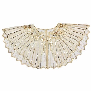 1920S夏欧美礼服亮片披肩连衣裙百搭短外套坎肩蕾丝防晒开衫薄款