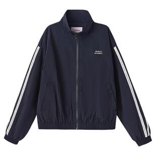 笛莎官方女大童2025秋季新款青少年初高中生时尚洋气短款立领外套