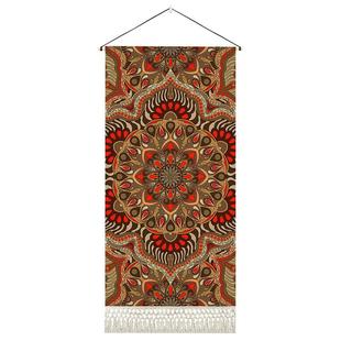 波西米亚玄关挂画布艺民宿酒店装饰客厅背景墙挂毯卧室床头布画