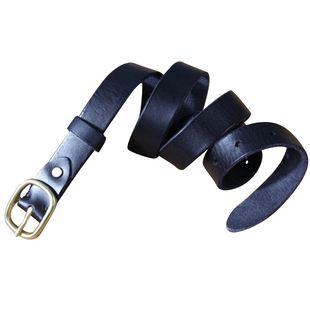 女士ins风铜扣休闲头层纯牛皮牛仔裤皮带复古正品真皮腰带百搭夏