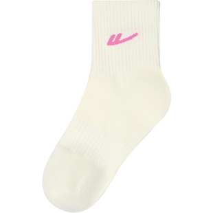 【精梳棉】回力袜子女2026春夏新款透气防臭抗菌棉袜商务中筒袜男