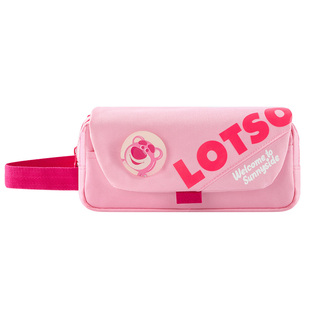 迪士尼草莓熊学生笔袋简约可爱多层翻盖文具盒大容量轻便女孩小学生铅笔盒2025新款多功能3-6年级铅笔收纳盒