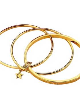 金店同款三生三世幸运素圈手镯