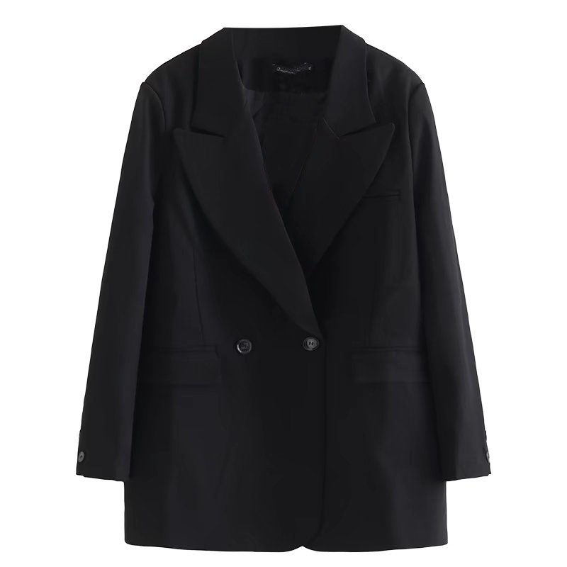 宛宛家微胖大码廓形小西装外套女早春胖mm高级感气质休闲西服上衣