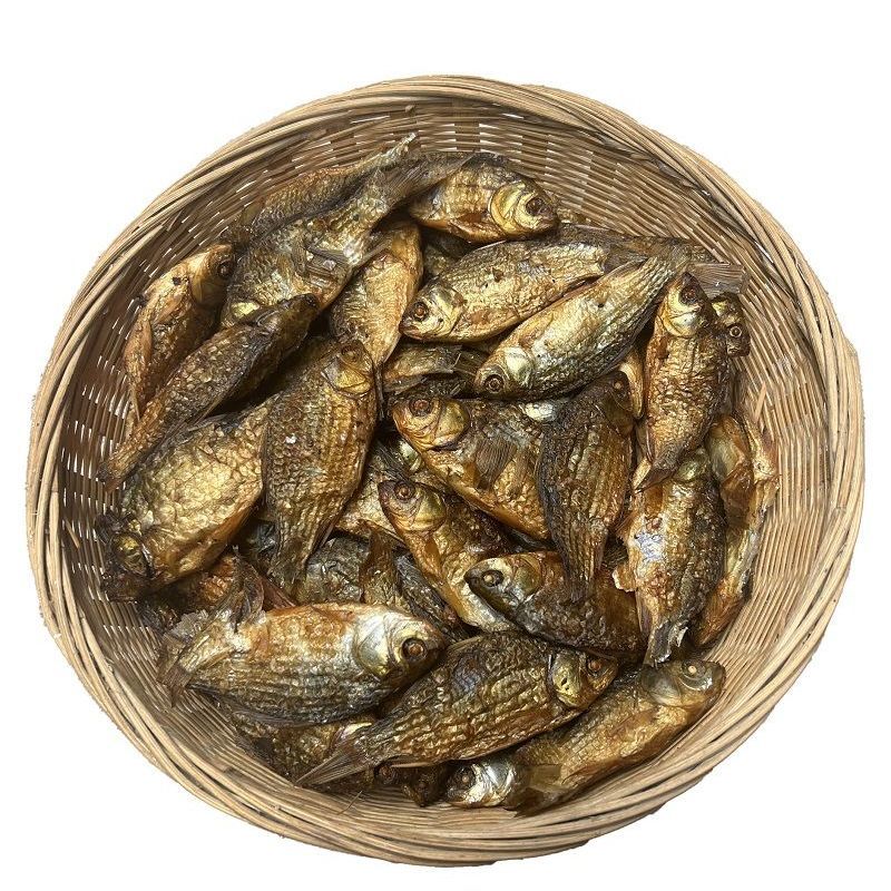 渔欣仙湖南农家烟熏鲫鱼干火焙鱼仔淡水鲫鱼鱼干自制鲫鱼干货