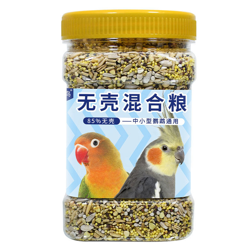 朝歌鸟无壳鹦鹉粮虎皮鹦鹉牡丹玄凤鹦鹉鸟粮饲料脱壳鹦鹉断奶饲料