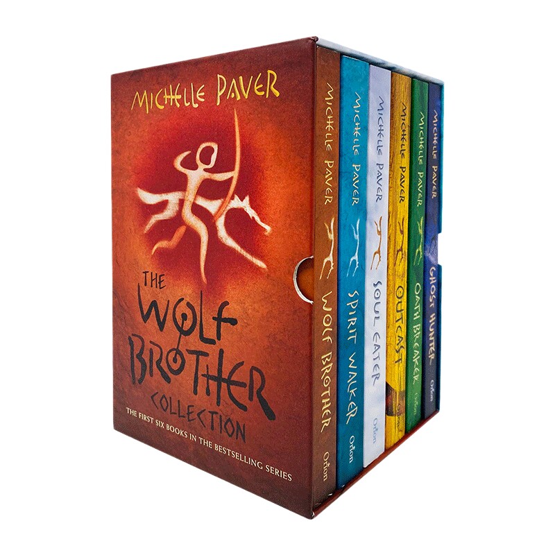 英文原版小说 The Wolf Brother box 6 by Michelle Paver 狼兄弟6册套装 英文版 进口英语原版书籍儿童外文书