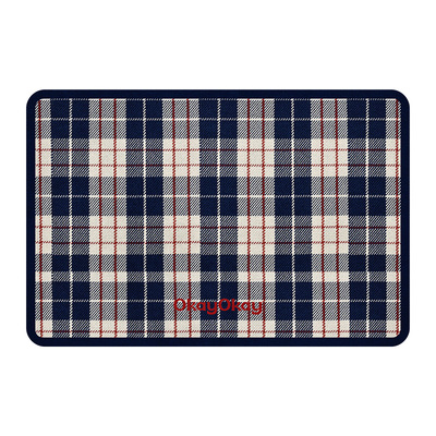 okay珊妮格纹浴室吸水地垫纯色几何厕所门口脚垫卫生间门垫防滑垫