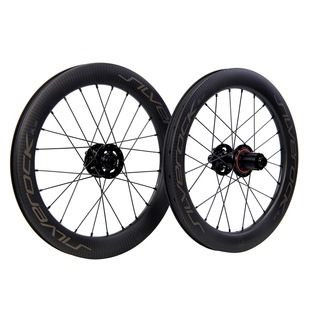 SILVEROCK SR40C 碳轮三刀轮铝轮组16寸349桶轴碟刹NEO三折叠轮组