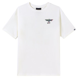 【艺术家涂鸦】BOYLONDON夏男女同款高街潮牌针织短袖T恤N01911