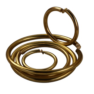 铜钥匙圈304不锈钢钥匙环卡扣d汽车钥匙扣铜开口环小圈拎环挂窗帘