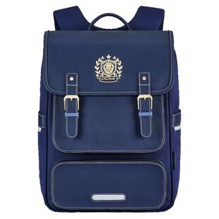 新款卡拉羊书包男生护脊减负中小学生大容量双肩包防泼水背包女生