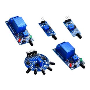 火焰传感器继电器模块火源探测模块红外接收火光检测报警 3/4线