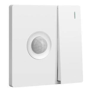 86型一开双控加人体感应开关带声光控红外线感应开关智能延时面板