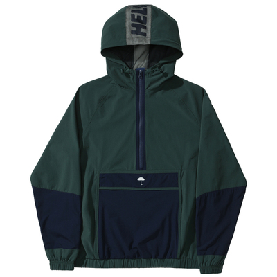 [法国尼龙网眼半拉链连帽夹克