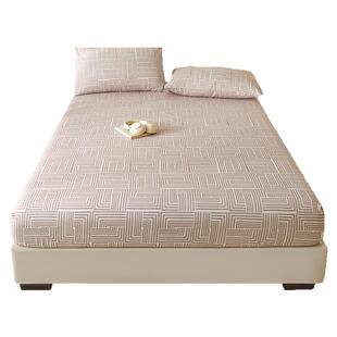 无印良品全棉提花老粗布床笠三件套2026新款床罩宿舍单人四季通用