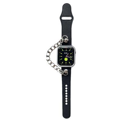 钛钢链条适用iwatch表带金属皮革