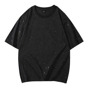 满天星短袖T恤男士纯棉重磅2026夏季新款潮牌星空设计感美式半袖
