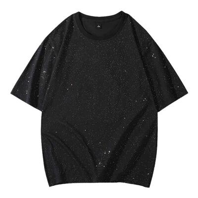 星空设计感夏季重磅纯棉短袖t恤