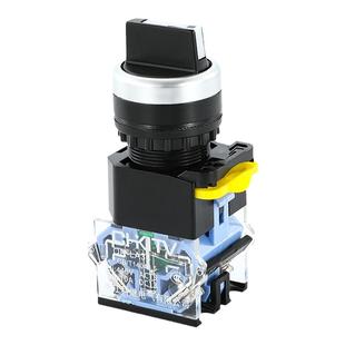 短柄旋钮开关LA38-11X2/11X22转换开关开孔22mm两档三档按钮开关