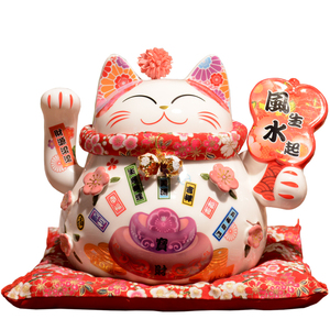 正版新款招财猫左右手摇摆的都有