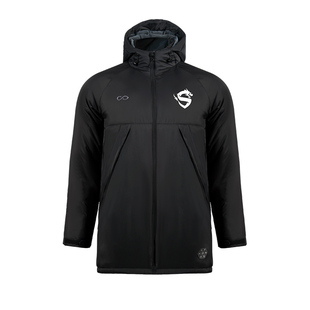 赛客官方棉服男中长款秋冬保暖足球训练队服印号AI系运动休闲棉衣