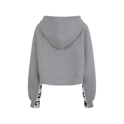 MARYLING灰色短款针织卫衣