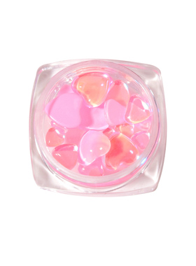 爱心糖果色极光幻彩美甲饰品