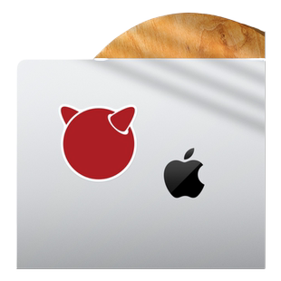 SkinAT适用笔记本小贴纸GNU贴纸 RedHat FreeBSD  RedHat 软件开发系统环境小贴纸 程序员贴纸 操作系统贴纸