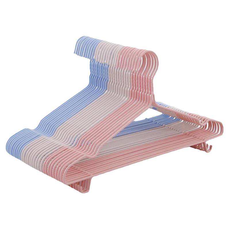 家用衣架50个学生宿舍衣撑子晾衣服架晒衣挂铁质落地卧室儿童挂钩