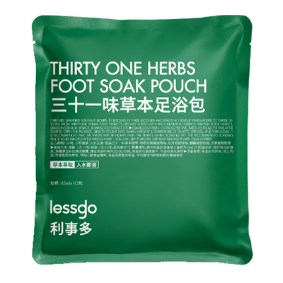 秋冬养生~ lessgo利事多31味草本泡脚包生姜艾草叶足浴包免煮10袋