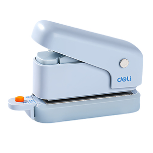得力六孔打孔器多孔活页本迷你打孔机小型学生专用纸张手帐本圆孔打洞器a5b5a4活页笔记本省力打孔器环扣装订