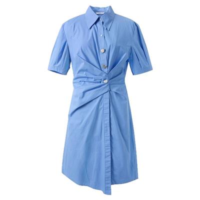 ibudu2025夏季新款斜门襟连衣裙