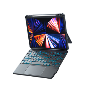 2022新款iPad蓝牙键盘保护套iPadPro11妙控air4/5适用苹果壳10.9全包12.9英寸平板10.2/10.5磁吸9.7触控mini6
