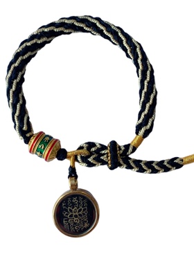 原创藏式唐卡手链男女款森系五条经手链吉祥八宝可调节轮回手串