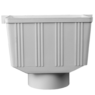 PVC水斗排水管雨水管集水斗落水斗两用水斗下水管配件75接水斗110