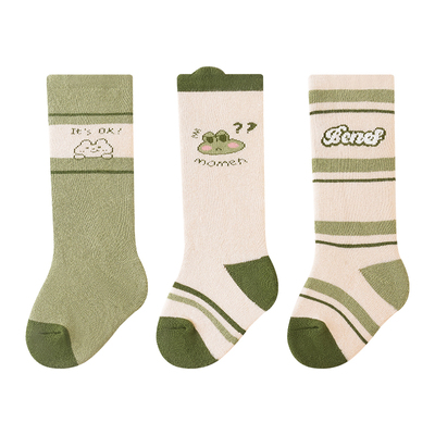 努比精灵卡通长筒袜秋冬季加厚