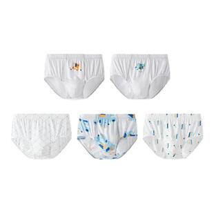 英氏男童内裤儿童三角裤2025年夏新款薄款男孩女孩中大童抑菌底裤