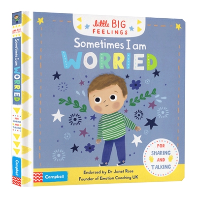 有时候我很担心 英文原版 Little Big Feelings Sometimes I Am Worried 英文版幼儿情绪管理绘本 进口英语纸板书 亲子互动图画书