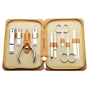 进口韩国777指甲刀指甲钳 大号剪鹰嘴钳死皮推修容美甲工具10件套