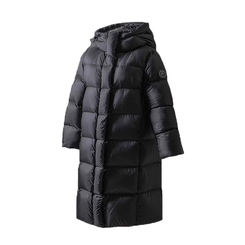 羽绒服女雪山系列2024新款90鸭绒连帽加厚长款时尚爆款面包服外套