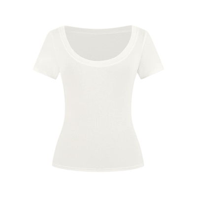 DPLAY圆领后背镂空T恤