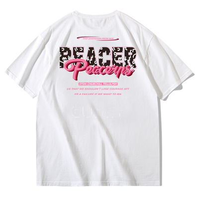 欧美街头潮牌重磅纯棉短袖t恤男