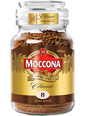 摩可纳Moccona进口黑咖啡100g