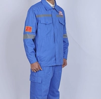 Синий хлопковый комплект