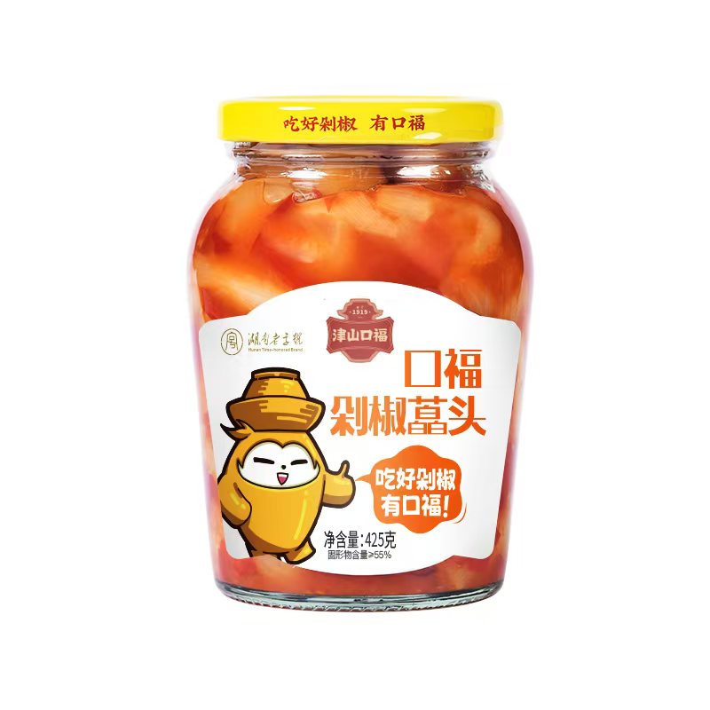 津山口福酸辣藠头湖南特产泡菜