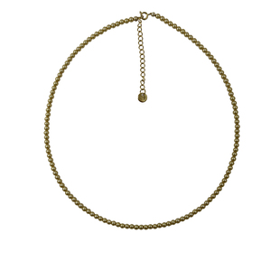 方糖家 浅金色小米粒正圆珍珠锁骨链高级感小众时尚百搭气质项链